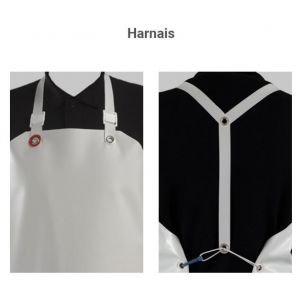 TABLIER DELTA 30 BLEU AVEC HARNAIS - 90X115cm 2